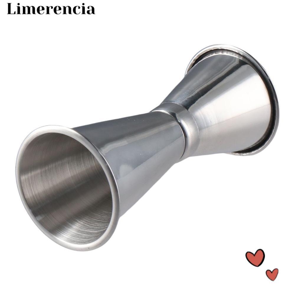 LIMERENCIA Double Cocktail Jigger, OZ / ML Thanh thép không gỉ Đo Jigger, Đo lường bên trong Shot Ti