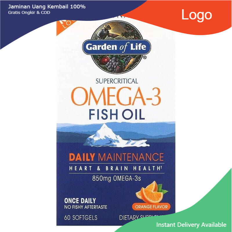 Dầu Cá Omega3 Fish Oil 850mg, EPA, DHA Công Nghệ Chiết Xuất C02 Giới Hạn Kép Garden Of Life Minami 6