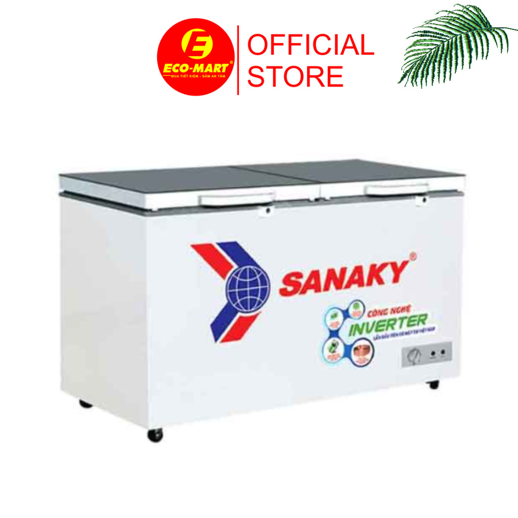 Tủ đông Sanaky VH-4099A4K 305L mặt kính 1 chế độ Inverter có giao lắp