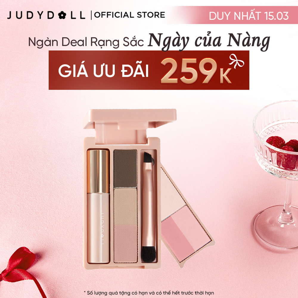 Bảng Phấn Trang Điểm Cầm Tay JUDYDOLL Mini Makeup Palette Đa năng Nhỏ gọn Phấn mắt Kẻ mắt Chân mày Má hồng Tạo khối Bắt sáng Mascara Son kem 10g | BigBuy360 - bigbuy360.vn