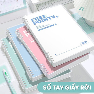Mesibo Sổ tay ghi chép  B5 Màu Pastel Giấy Dày- vở kẻ ngang, Ô Vuông Thay Được Giấy Tiện Lợi Cho Học Sinh Và vở kẻ ngan