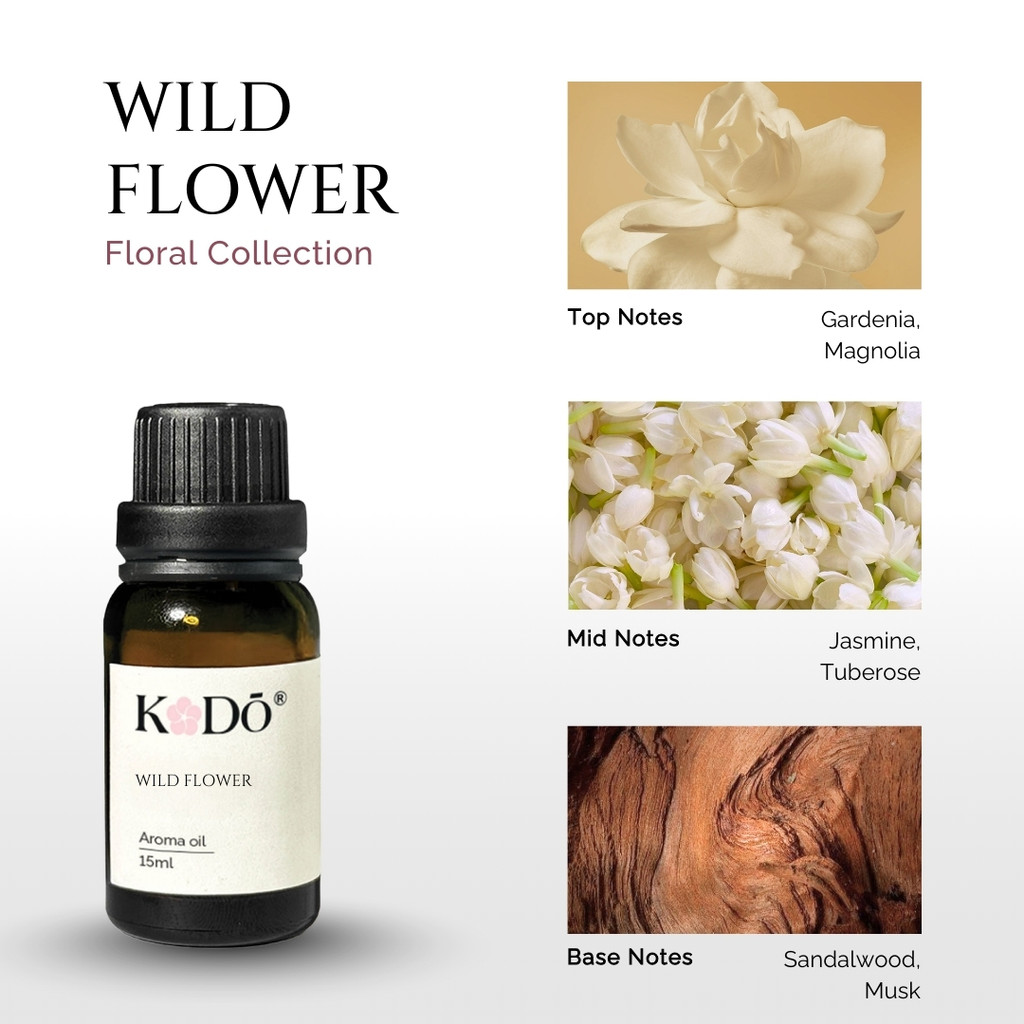 Tinh Dầu Nước Hoa KODO Wild Flower – Hương Hoa Dại Tươi Mát & Tinh Tế