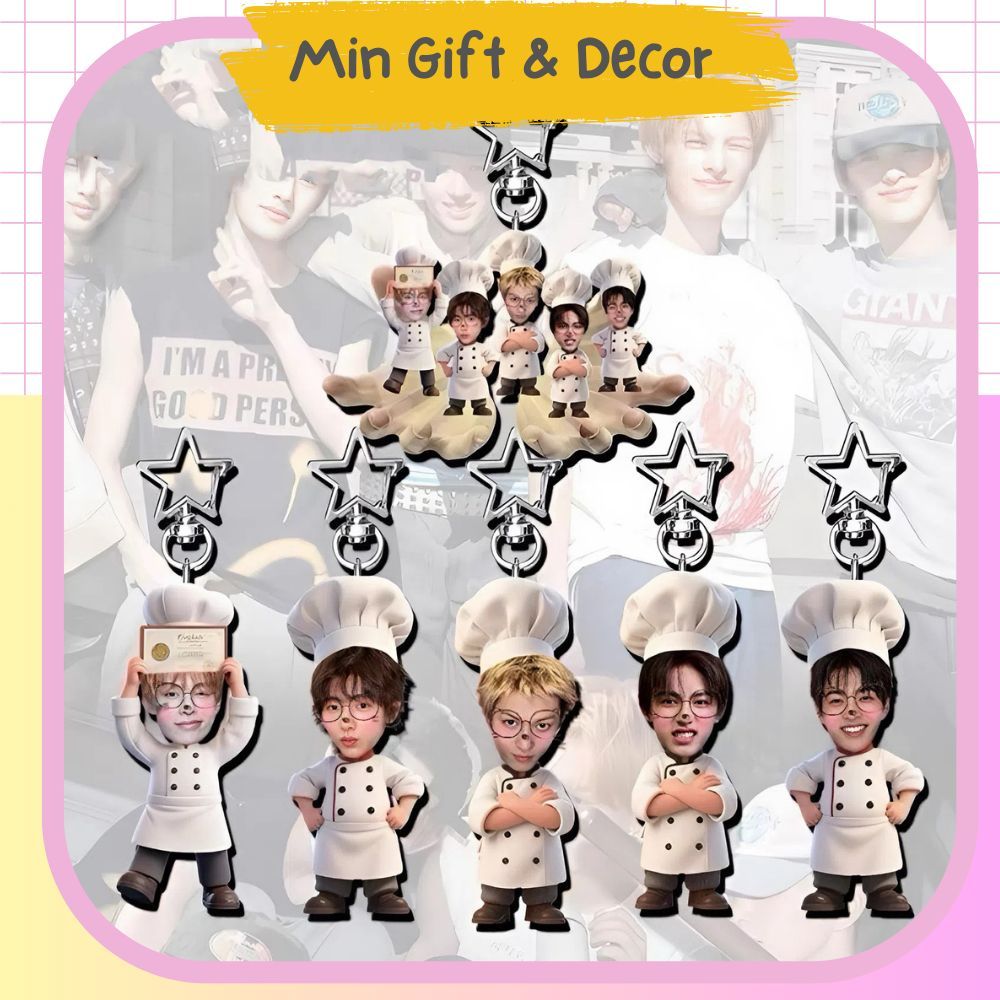 Móc Khóa Cortis Chef Cute – Keychain Nhân Vật Cortis Treo Balo, Chìa Khóa