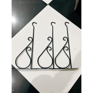 Móc treo lồng chim gắn tường Combo 3 chiếc móc treo lồng chim gắn tường sắt và phun sơn tĩnh điện 40cm