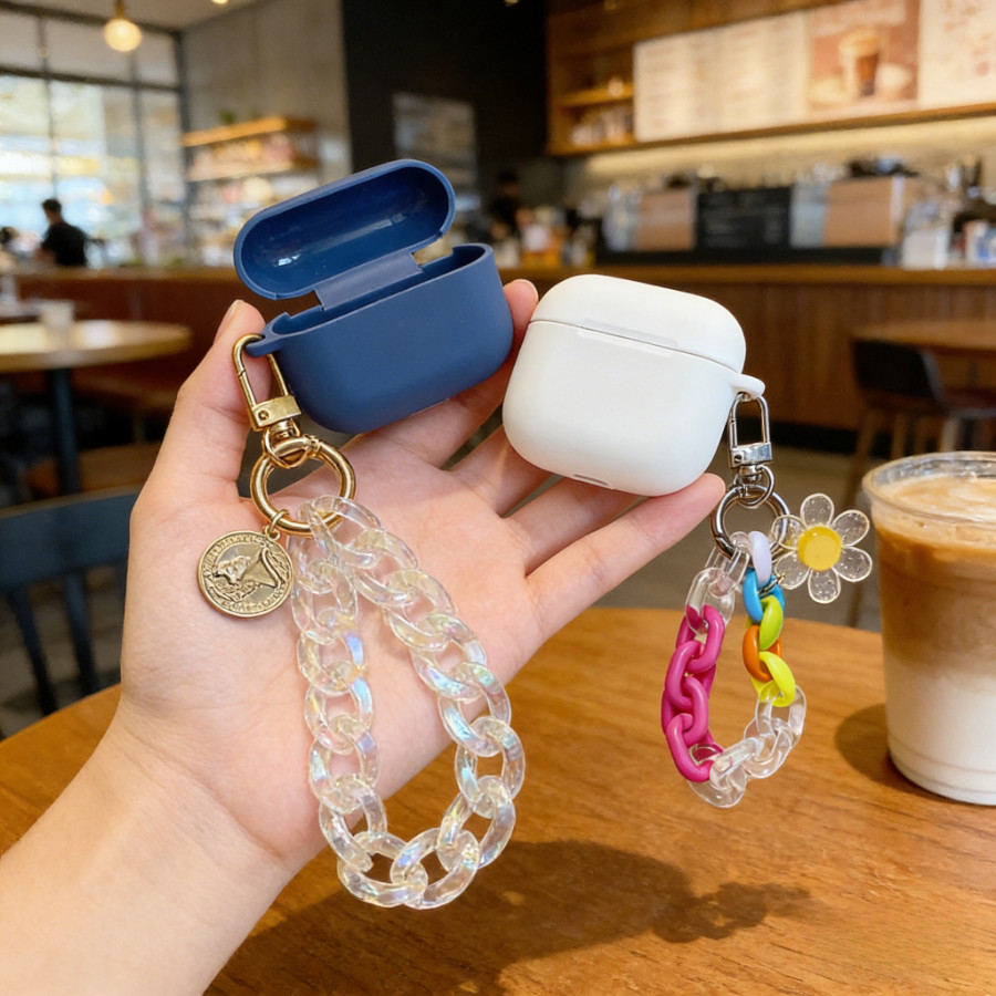 Hoa keychian Dành Cho Skullcandy RAIL / Sesh EVO Ốp Lưng Silicon Tai Nghe Cho Skullcandy PushTWS Bao
