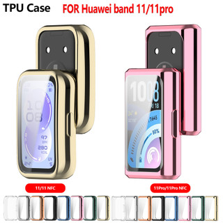 Dành Cho Huawei Band 11 11 Pro TPU Ốp Lưng Kính Cường Lực Bảo Vệ Màn Hình Vỏ Bảo Vệ Toàn Diện Cho Huawei Band 11 NFC