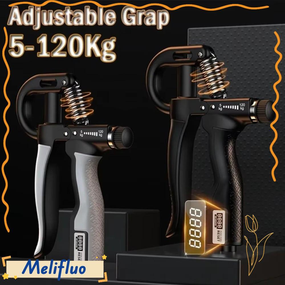 Dụng cụ mở rộng ngón tay MELIFLUO, Tay cầm thể dục có thể điều chỉnh 5-120kg, Dụng cụ tập thể dục hạ