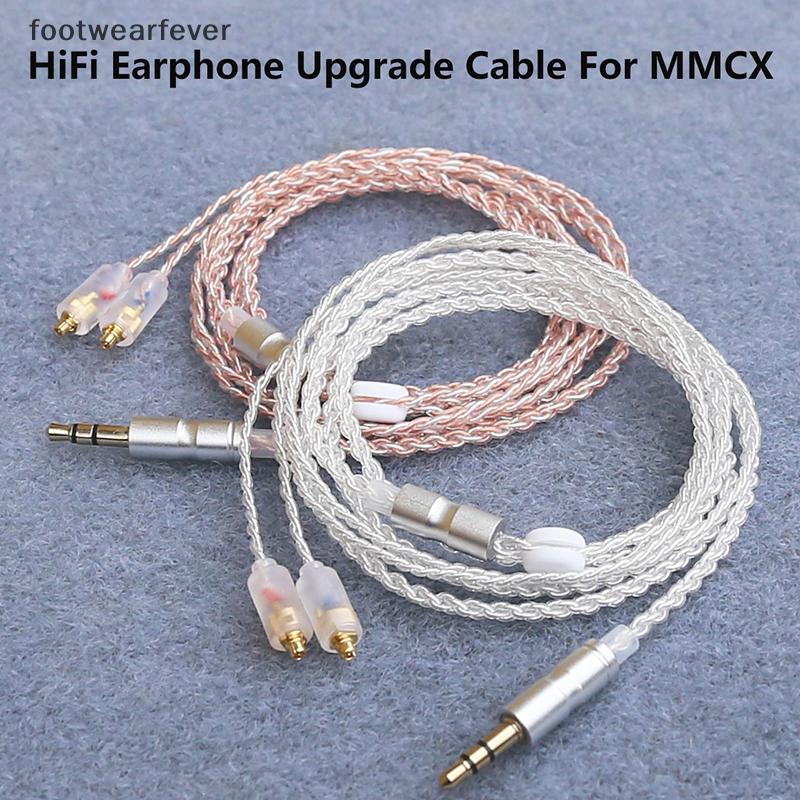 Shoefever] Cáp nâng cấp tai nghe HiFi MMCX 3.5mm 1.2m Cáp lõi mạ bạc cho Sennheiser IE200 / IE300 / 