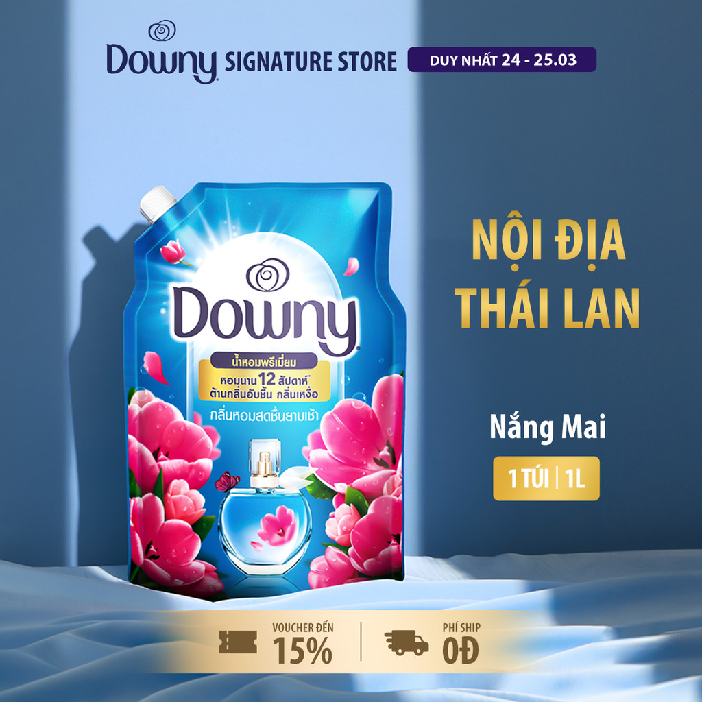 Nước Xả Vải DOWNY Nắng Mai Túi 1L