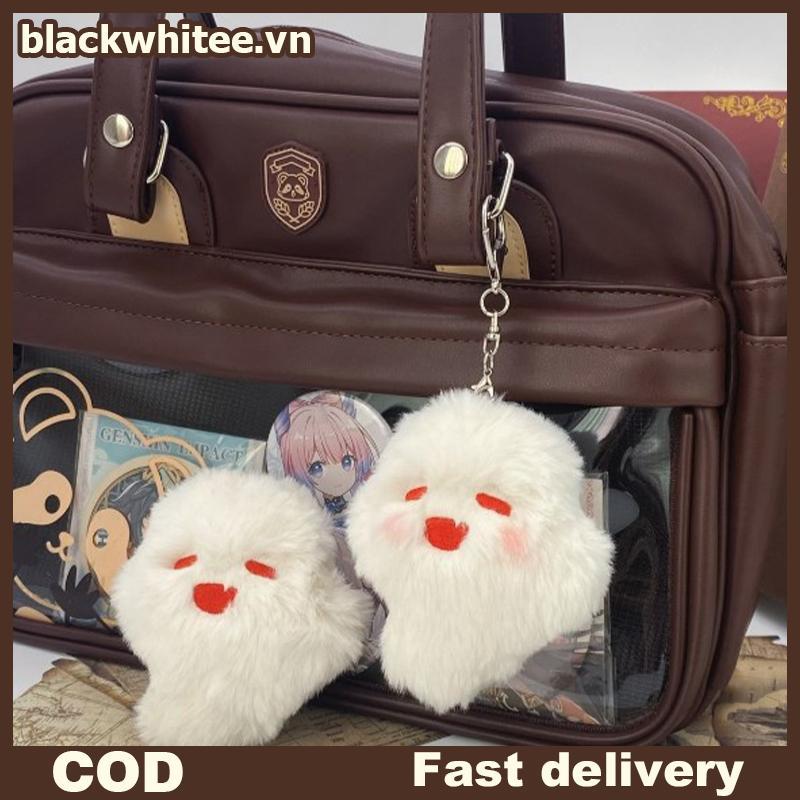 BWHTE Búp Bê Dễ Thương Anime Móc Khóa Hồ Đào Ma Kawaii Sang Trọng Nhồi Bông Túi Hoạt Hình Mặt Dây Ch