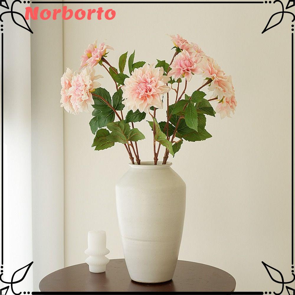 NORBORTO Nhân Tạo Hoa Dahlia, Đầy Màu Sắc Handmade Cảm Ứng Thật Dahlia, Trang Trí Phòng Hoa Chất Liệ