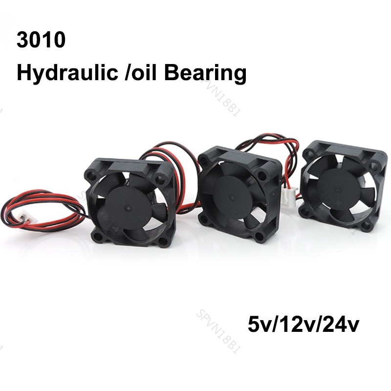 3cm DC 5V 12V 24V 3010 30MM 30 * 30 * 10MM Quạt Máy In 3D Quạt Card Đồ Họa Quạt Tay Dầu Vòng Bi Thủy