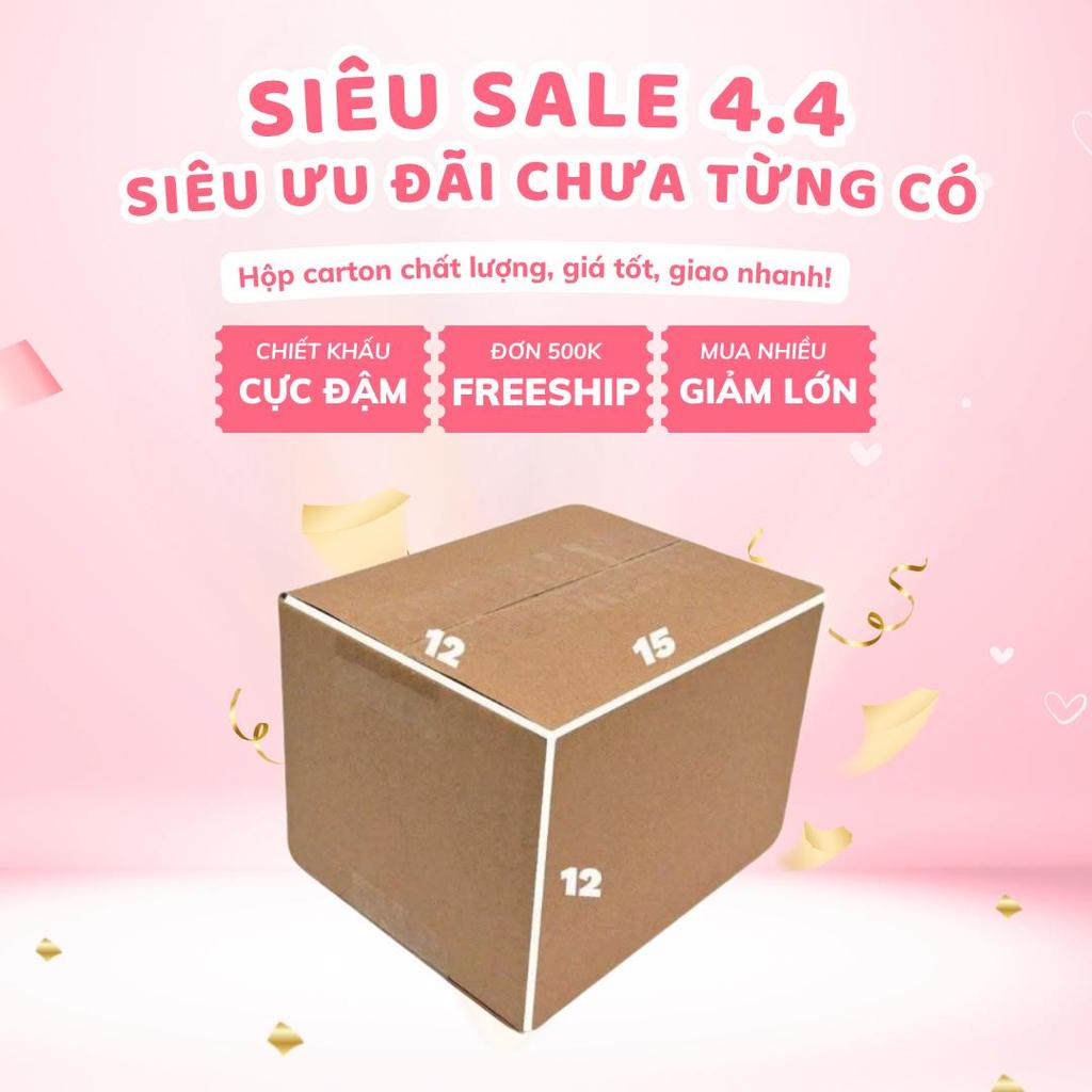 hộp carton 15x12x12 bộ 100 trơn cứng cáp