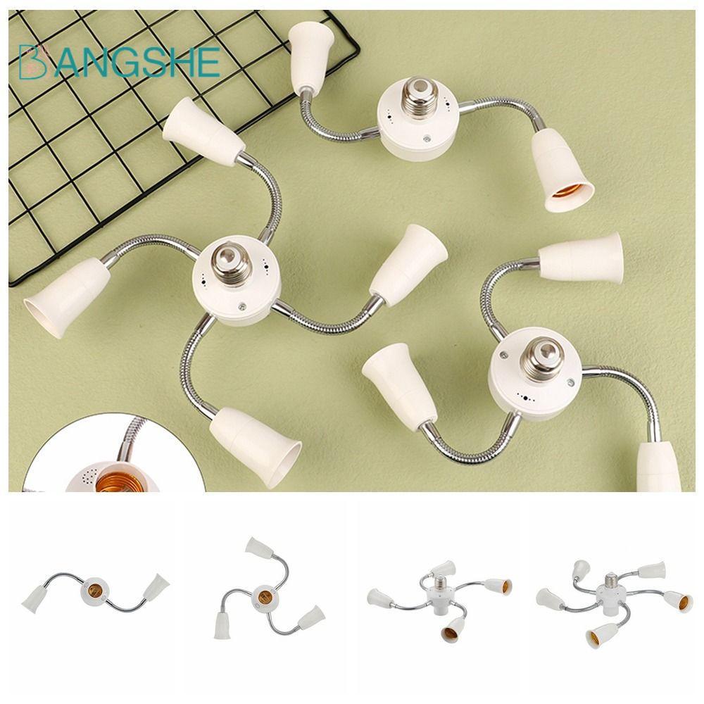Bộ chuyển đổi giá đỡ đèn BANGSHE E27, có ống nối dài E27 sang E27 E27 Bộ chia ổ cắm đèn, văn phòng l