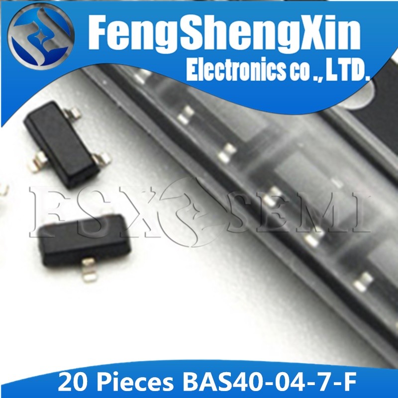 20 chiếc BAS40-04-7-F SOT23-3 K44 BAS40-04 SOT-23 BAS40-04-7 BAS40 GẮN SURFACE SCHOTTKY BARRIER DIOD