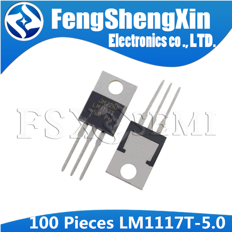 100 Cái / lốc LM1117T-5.0 LM1117-5.0 5V TO-220 Bộ Điều Chỉnh Tuyến Tính Thả Thấp