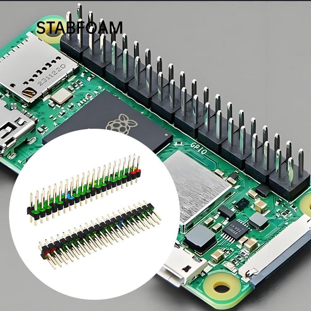 STABFOAM 40 Pin GPIO Header, Đầu bảng phát triển có thể phá vỡ 2 * 20pin, Bộ kết nối PCB Mark đầy mà
