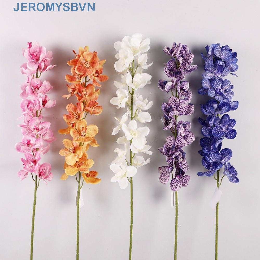 JEROMYSB Mô phỏng Moth Orchid, Real Touch Butterfly Orchid Nhân tạo Vanda Orchid Flower, DIY Bình tr