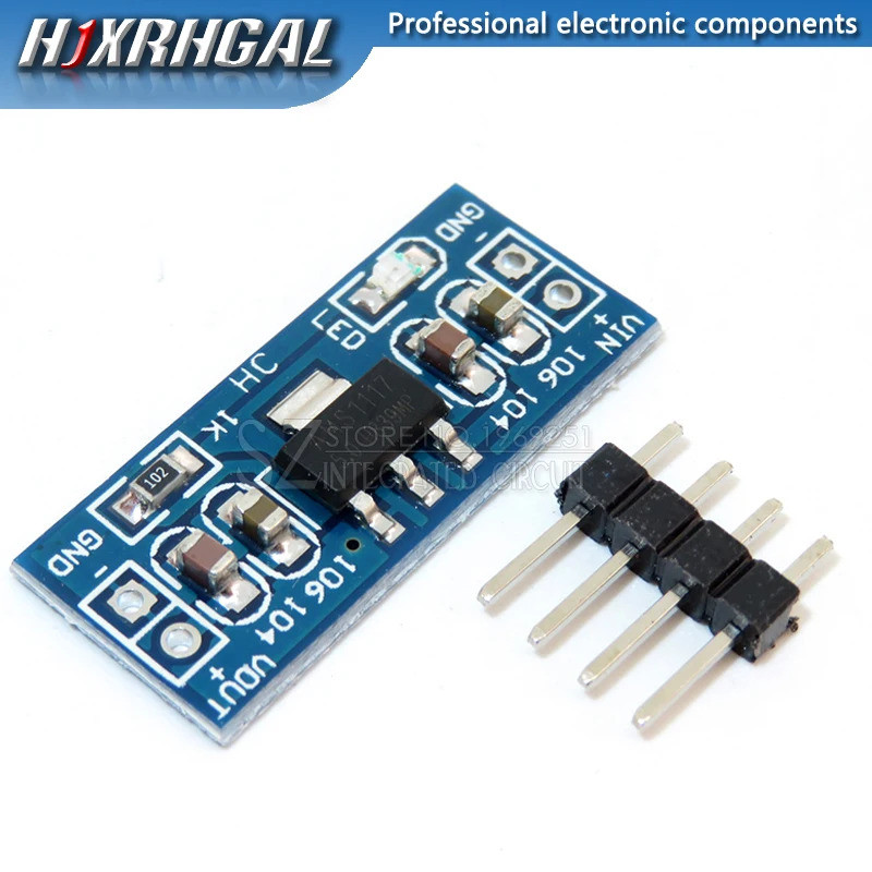 AMS1117 5V DC-DC Mô-đun cấp nguồn bước xuống AMS1117-5.0V Mô-đun Power Buck LDO 800MA