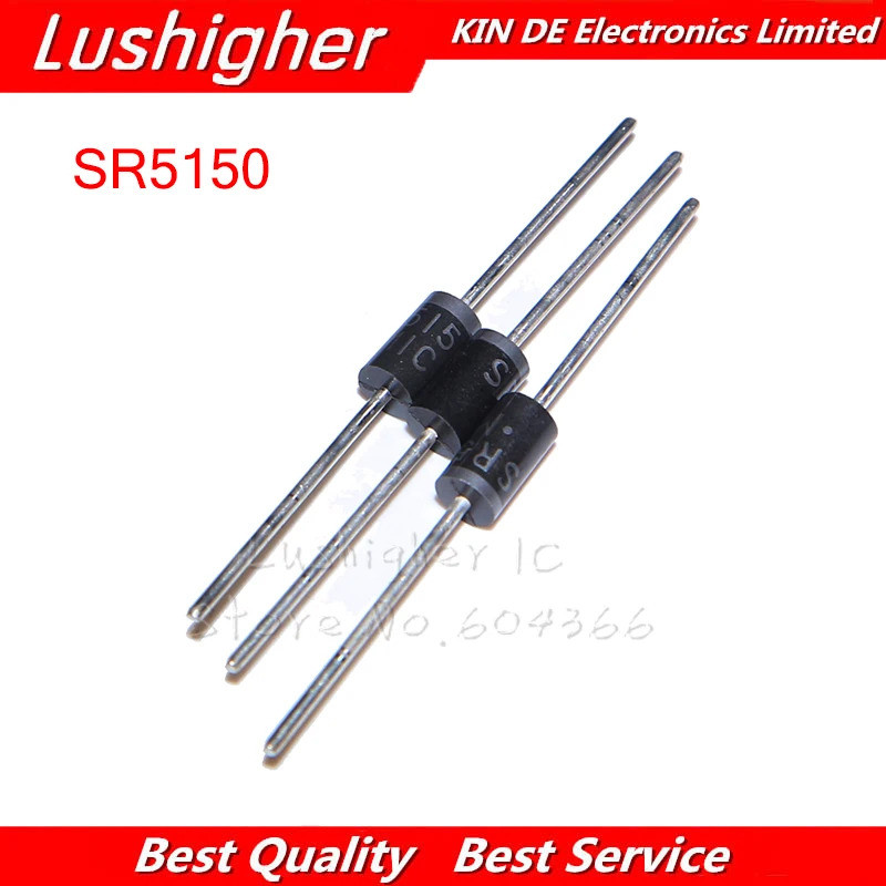 20 Chiếc SR5150 SB5150 MBR5150 Schottky Diode 5A 150V Miễn Phí Giao Hàng