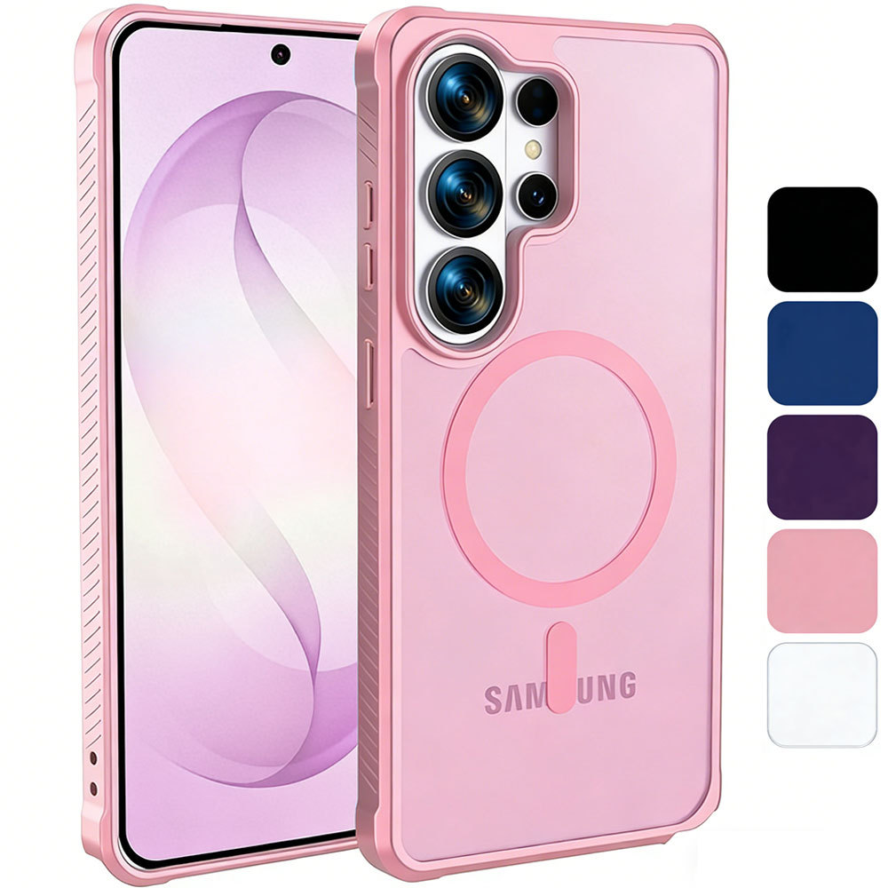 Ốp điện thoại chống sốc chống trượt mờ mờ từ tính cho Samsung Galaxy S26 Ultra, S26 +, S25 Ultra, S2
