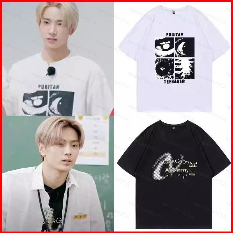 Áo thun cotton dày ENHYPEN dành cho mùa hè với hình ảnh các thành viên Park Jongseong, JAY và Lee He