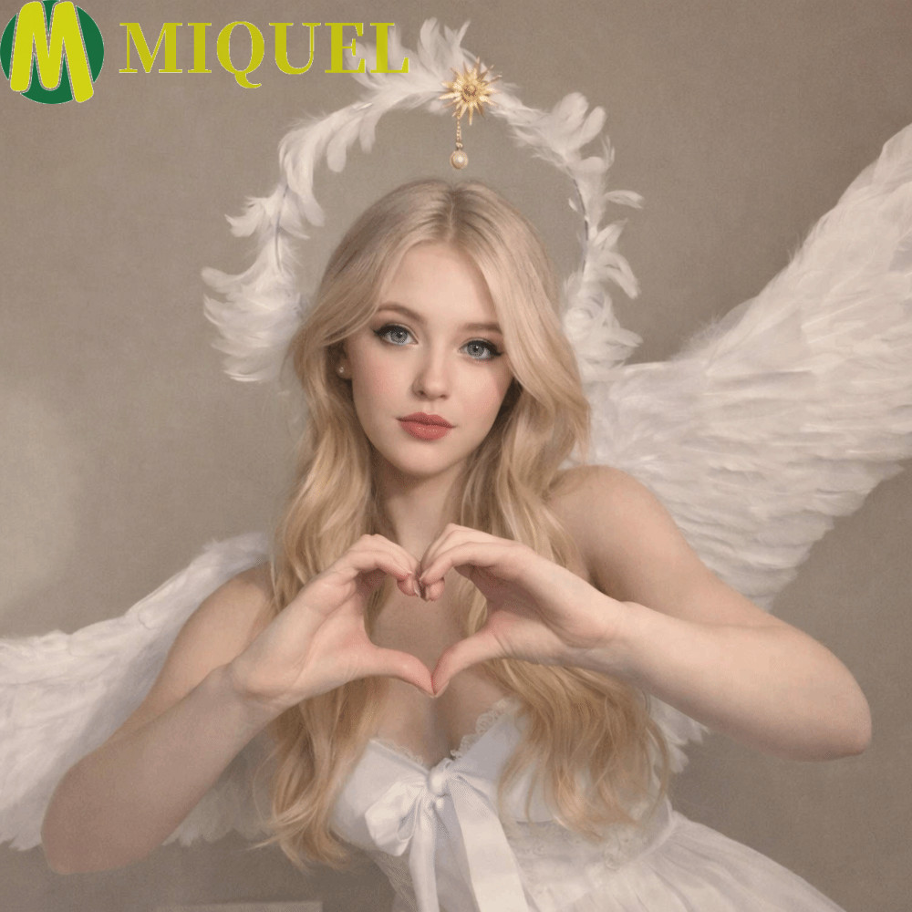 MIQUEL Feather Halo Crown Headband, Dress Up Đạo cụ hai lớp Virgin Mary Halo Queen Tiara, Trang trí 
