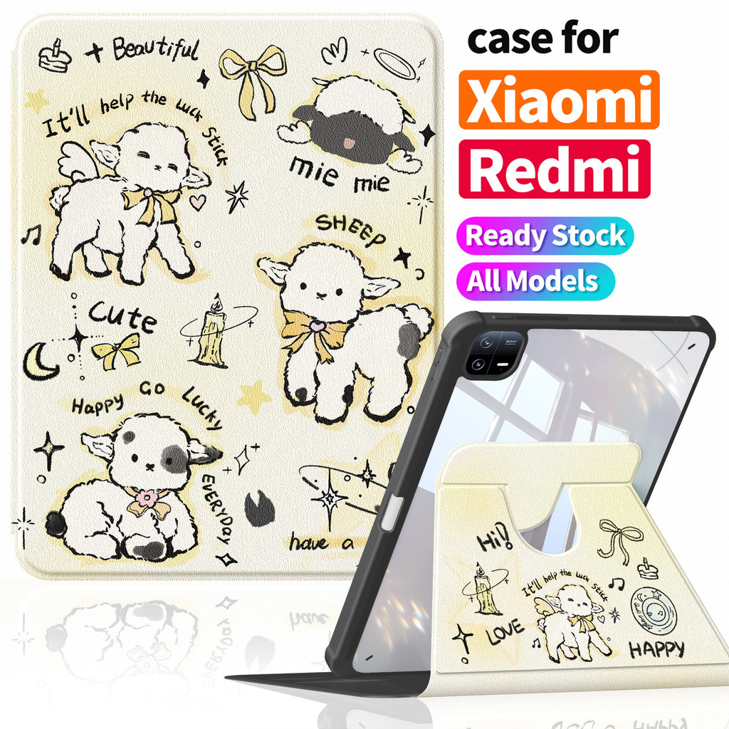 Thích hợp cho Xiaomi Pad 7 / 8 Pro 11.2 "Vỏ bảo vệ 丨 Phim hoạt hình dễ thương + TPU Soft Edge + Mặt 