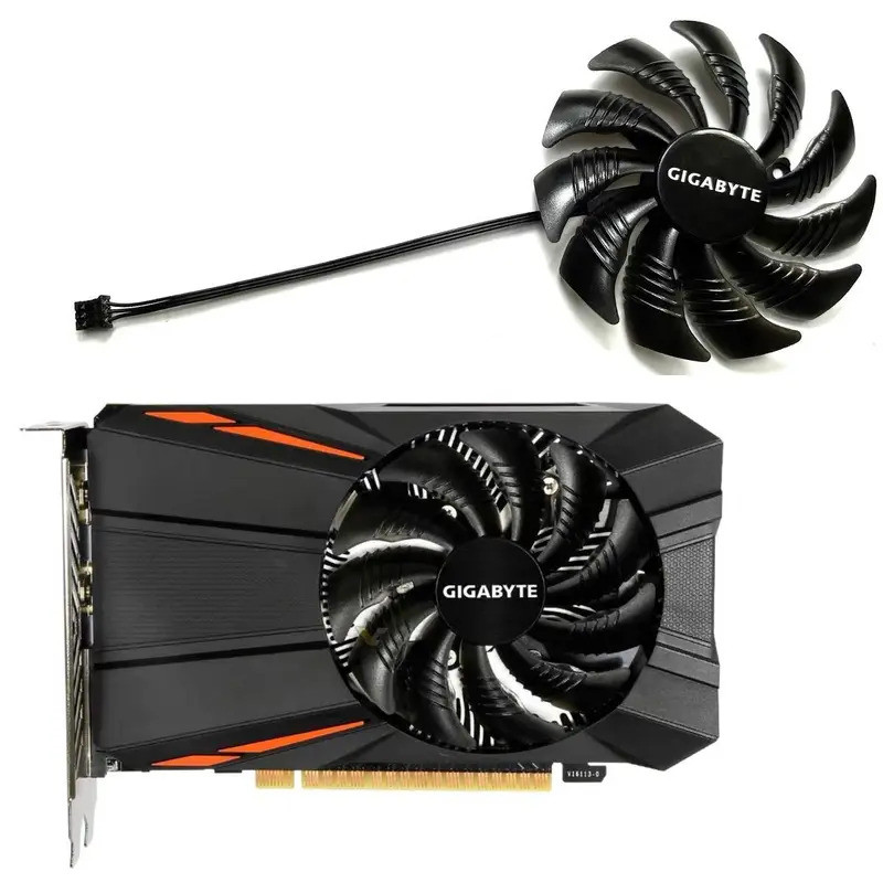 PLD09210S12HH T129215SU 3PIN 87MM GTX1050 GPU Cooler Cho Gigabyte Geforce GTX 1050 1050Ti RX 550 560