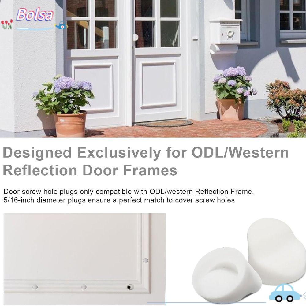 BOLSA 50 Phích Cắm Cửa Vào, Phích Cắm Khung Cửa Sửa Chữa Vô Hình Sạch, Phích Cắm Lỗ Vít Cửa Sổ Silic