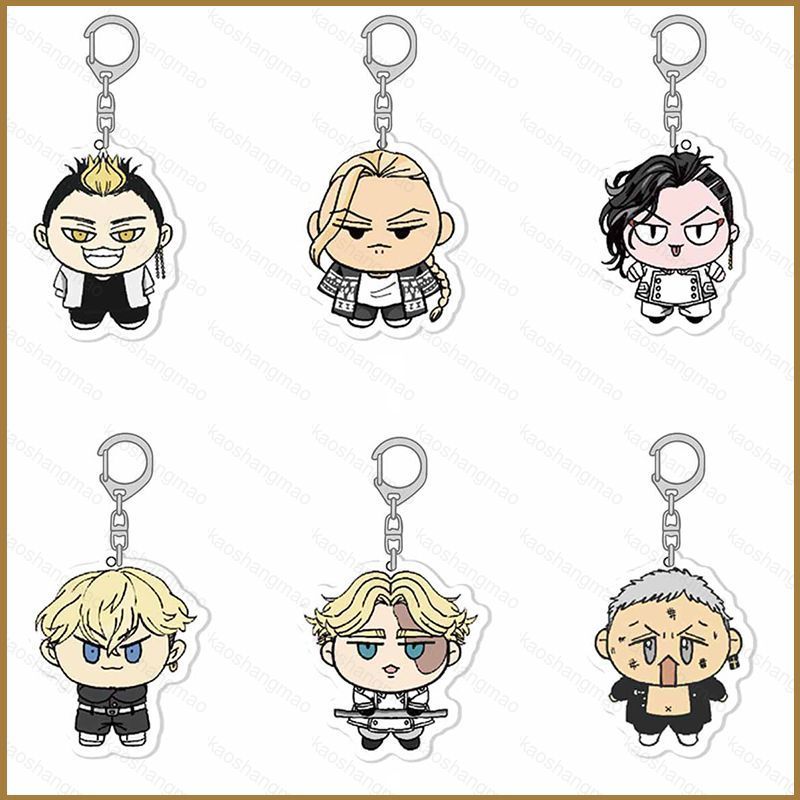 HK1 Tokyo Revengers Móc Khóa Anime Acrylic Túi Pandant Móc Khóa Dễ Thương Mikey Draken Sano Manjiro 