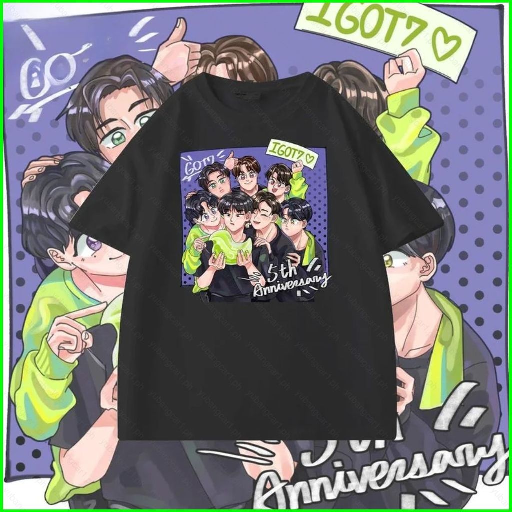 YB1 2026 GOT7 ĐÔNG HEEPTAGON JAY B Park Jinyoung Áo thun KPOP tay ngắn BY1