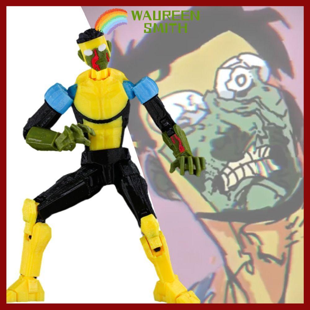 WAUREENSMITH Invincible 3.0 Nhân vật, Nhân vật hành động in hình đa năng bất bại Zombie, Mô hình ma-