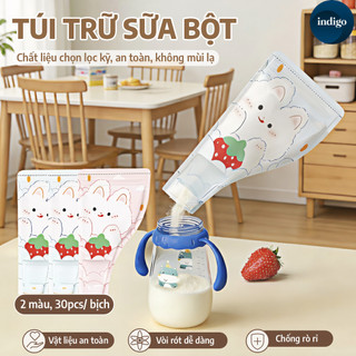 30 Túi đựng sữa bột Bé,Chất liệu an toàn thực phẩm,Tiệt trùng điện tử, sẵn sàng sử dụng,Dễ dàng mang theo khi đi du lịch