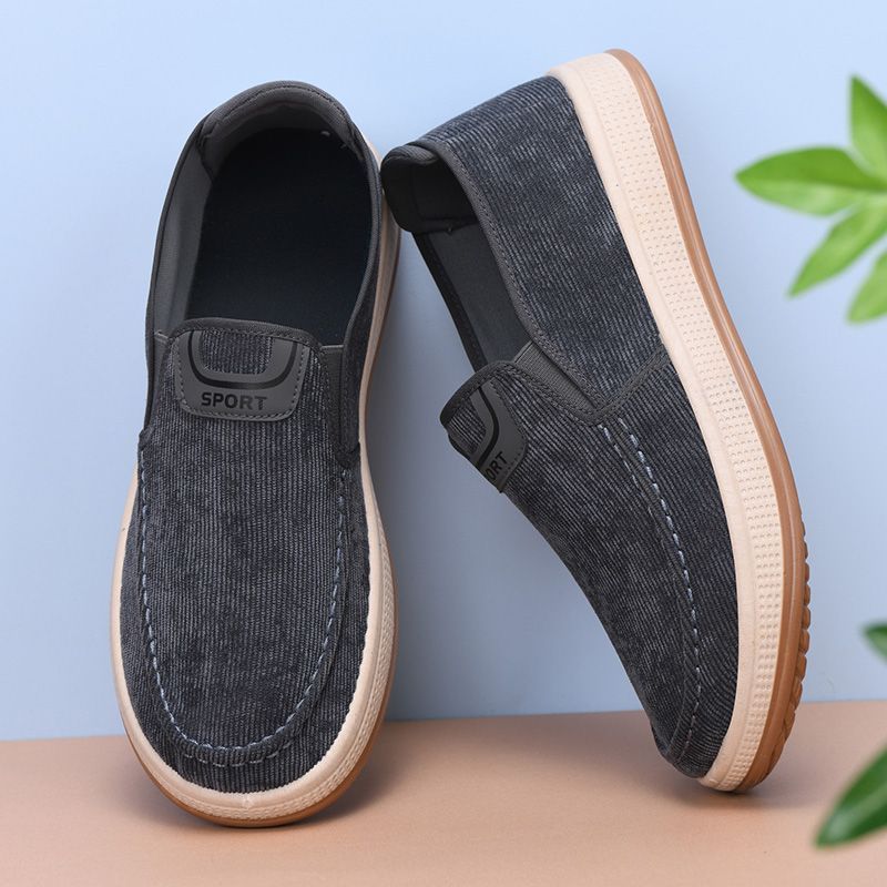 Cũ Bắc Kinh Giày Vải Nam Trung Niên Người Cao Tuổi Một Cánh Bố Giày Giày Thường Giày Vải Nam Mùa Xuâ