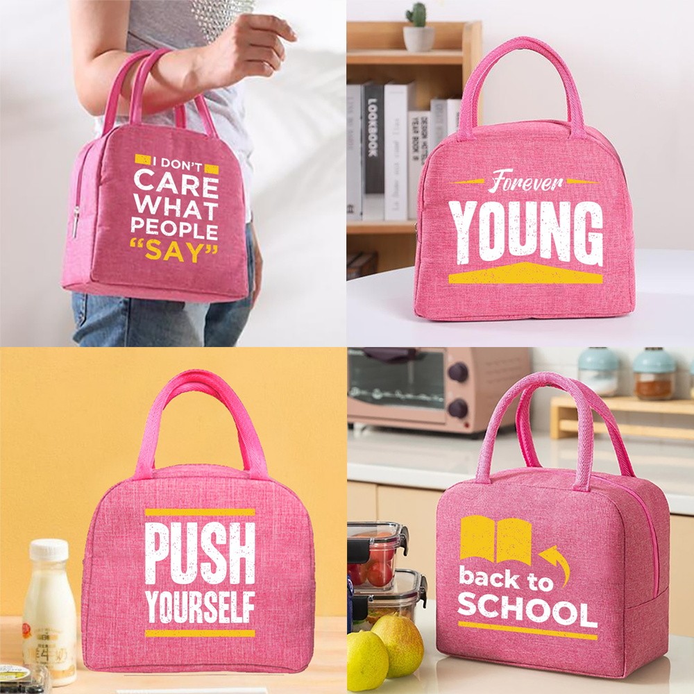 Insulated lunch bag lunch bag handbag Leak-proof In stock Thickened Outdoor picnic Student portable 