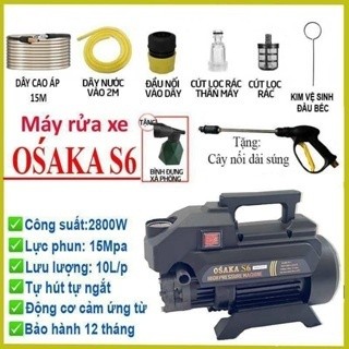 Máy rữa xe OSAKA S6 công suất 2800W (Mẫu Mới Của RS1) chín hãng