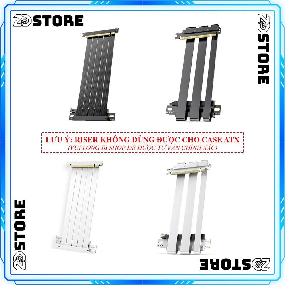 DÂY CÁP RISER 180 ĐỘ SHK PCIE 3.0/4.0/5.0 X16 (20CM/ DÙNG CHO CASE ITX SANDWICH)