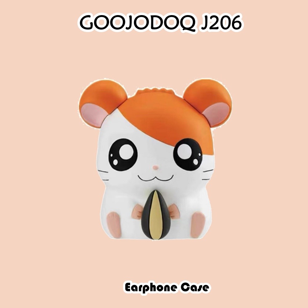 GOOJODOQ [Sẵn sàng] Dành cho Ốp lưng GOOOJDOQ J206 Vỏ silicon mềm Vỏ tai nghe hoạt hình Niche