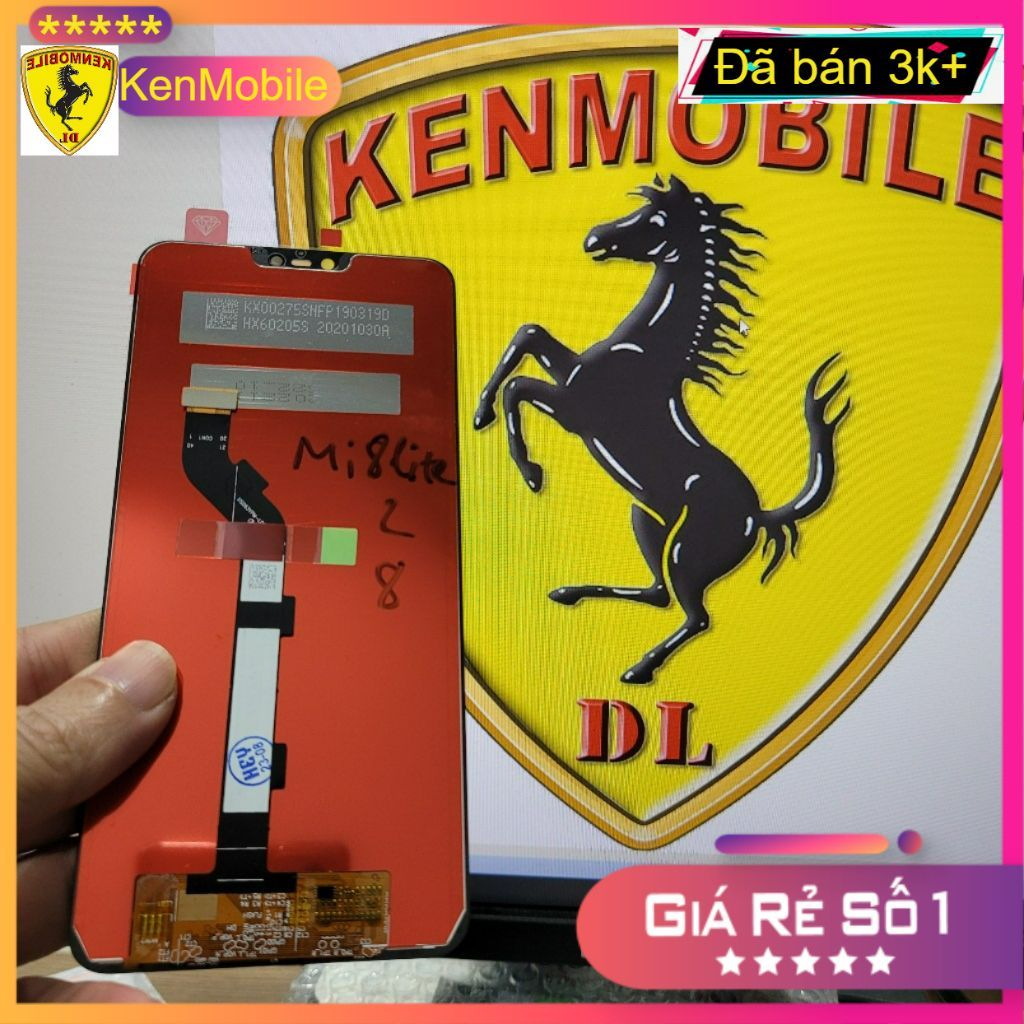 >< Màn Hình Điện Thoại XM Mi8 Lite / Mi8lite / Mi Note 6 (tặng keo và cường lực)