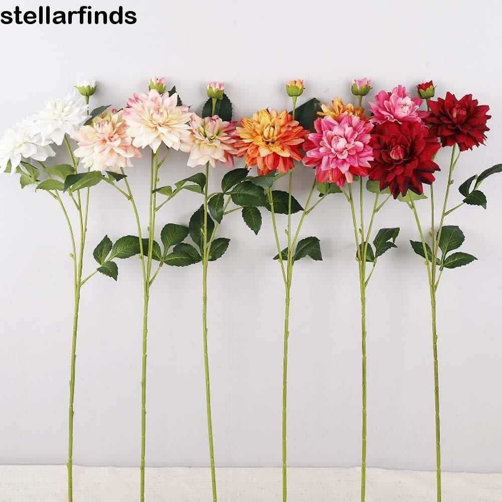 QWDLID Mô Phỏng Lớn Dahlia, Hoa Dahlia Nhân Tạo Thực Vật, Đạo Cụ Chụp Ảnh Handmade Cảm Ứng Thật Nhiề