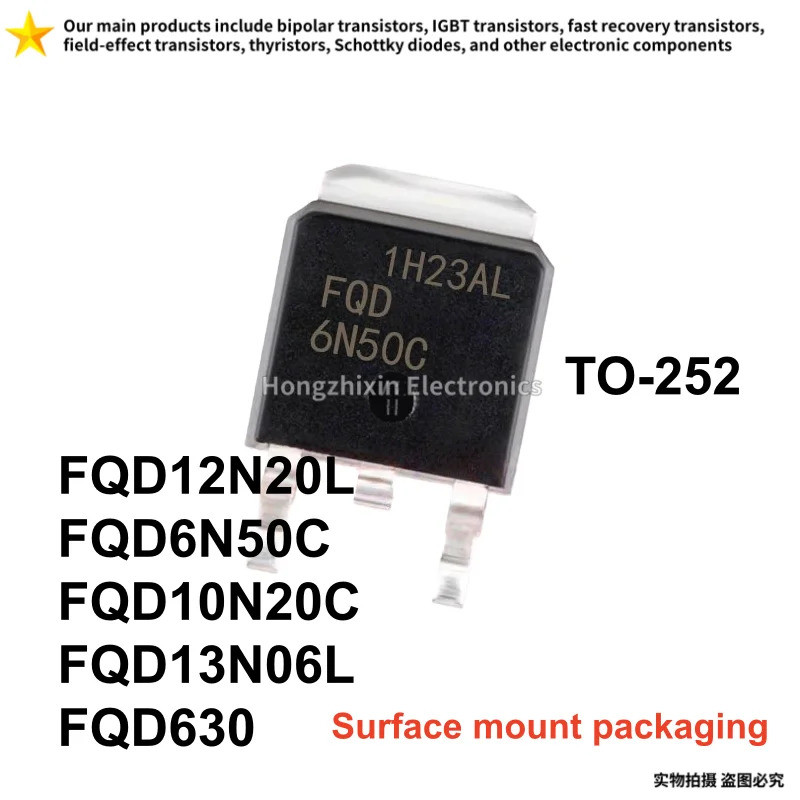 5 Chiếc FQD12N20L FQD6N50C FQD10N20C FQD13N06L FQD630 TO-252 Hiệu Ứng Trường Transistor