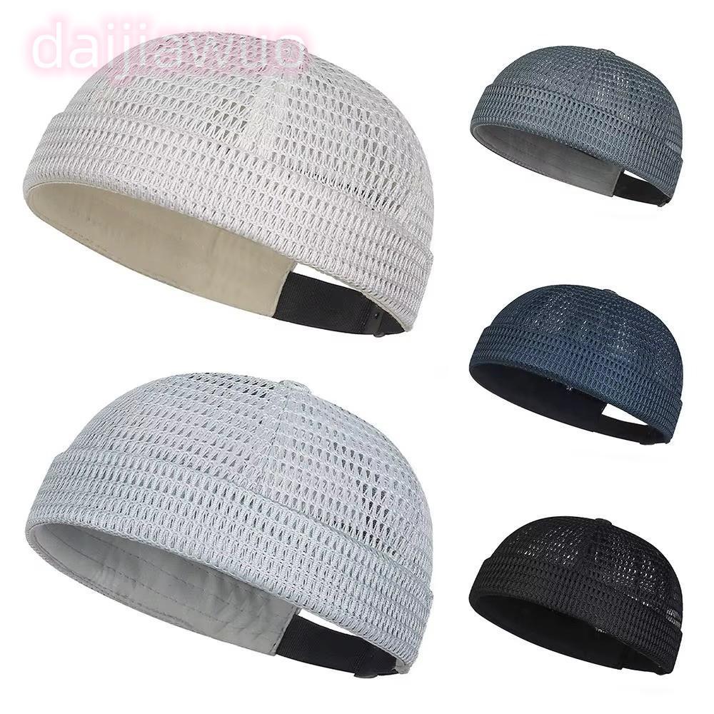 Mũ da DAIJI Melon, mũ lưới Docker Beanie, mũ hip hop thoáng mát phù hợp cho outdoor
