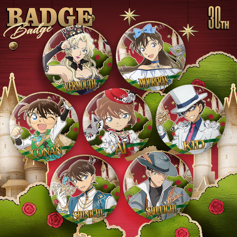 Thám Tử Lừng Danh Conan - Bộ Huy hiệu Polaroid Photocard Kỷ Niệm 30 Năm với nhân vật Kuroba Kaito và