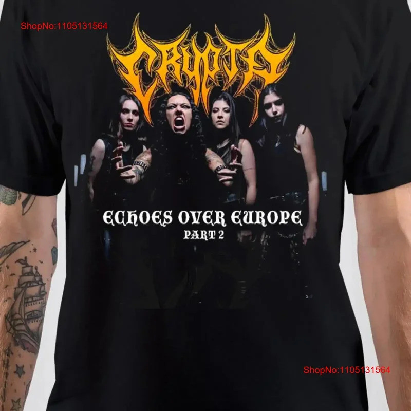 Mới Crypta Ban Nhạc Áo Thun Đen Cotton Tất Cả Kích Thước S 5XL HC25 Vintage Thoáng Khí Đa Năng Dạo P