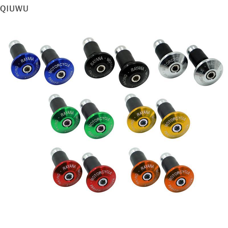 QIUWU 1 Cặp Phụ tùng sửa đổi xe máy và xe điện BWS Grip Grip Plug Handlebar End Cap Plug CNC Handle 