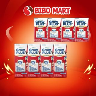 Sữa Bột Pha Sẵn GrowPLUS+ Đỏ Ít Đường Hỗ Trợ Tiêu Hóa Phát Triển Trí Não Lốc 110ml 180ml - Bibomart