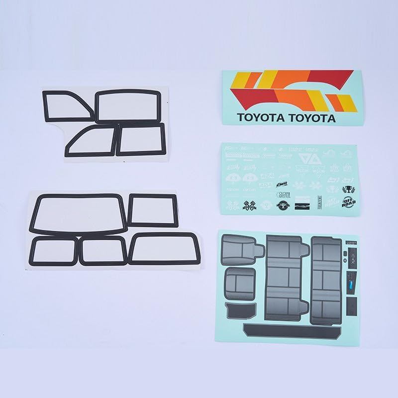 FMS FCX10 Rc Phụ tùng ô tô RC Bánh xích RC Xe tải Phụ tùng thay thế cho 1 / 10 Toyota LC80: Decal Sh
