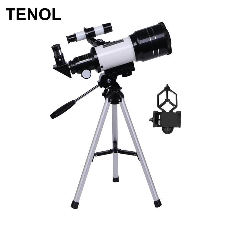 Bộ phản xạ thiên văn F30070 với bộ chuyển đổi điện thoại ba chân chống nước