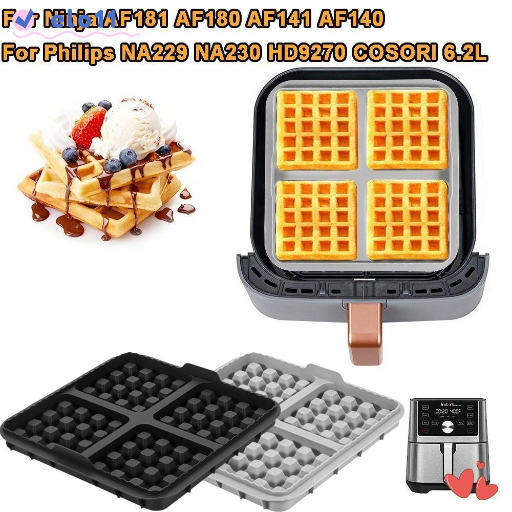 1 Chiếc Chảo Chiên Không Khí Làm Bánh Waffle Nhà Bếp Có Thể Tái Sử Dụng Bakingfor Ninja AF181 AF180 